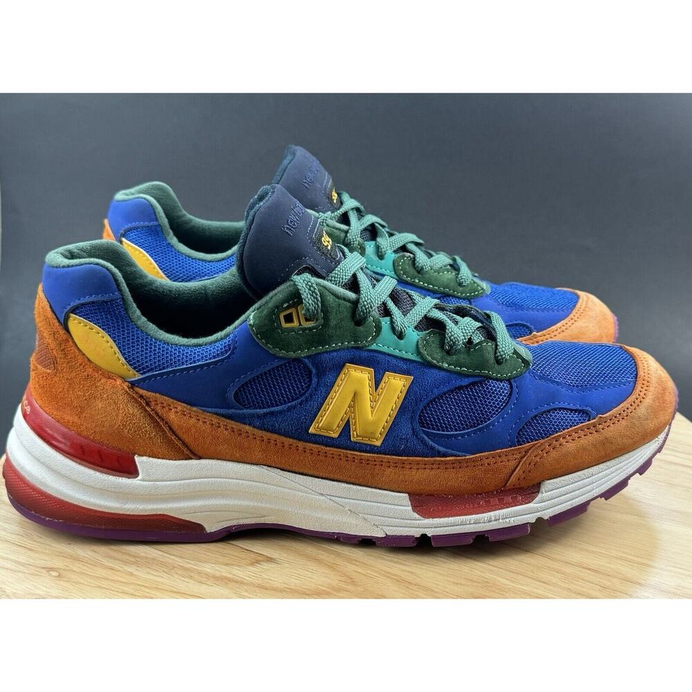 New Balance 992 Multicolor Sneakers Mens 11 Blue Orange M992MC Made In USA